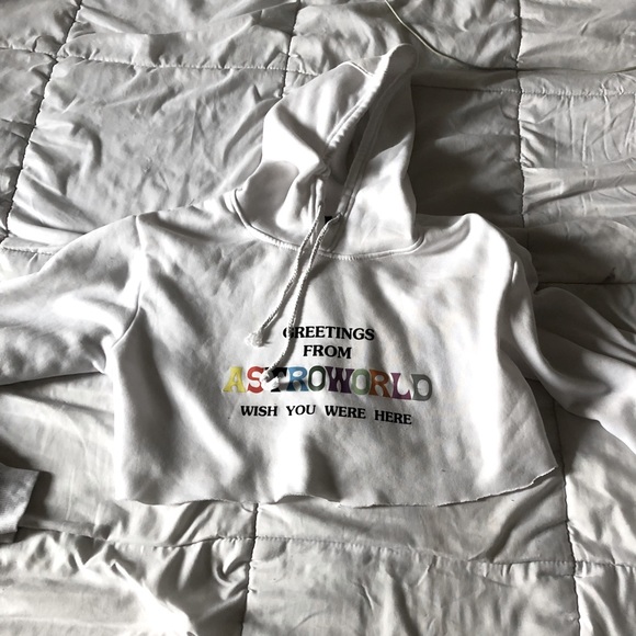 Cropped Travis Scott Astroworld Hoodie - Picture 1 of 1